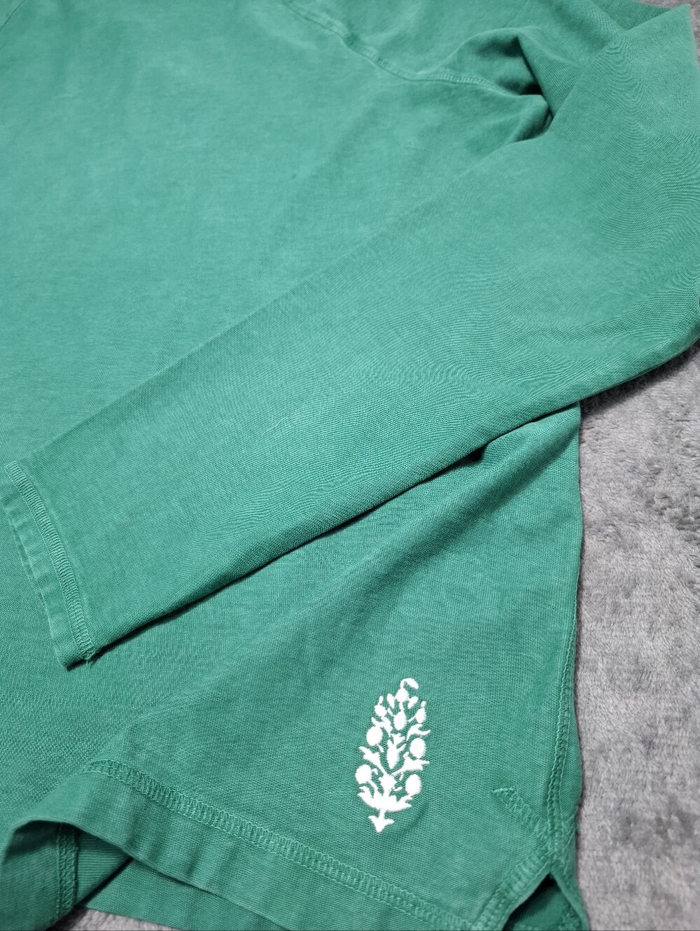 Free People Movement Restoration Layer Green Washed NWT Relaxed Fit Top Sz M - Picture 9 of 16